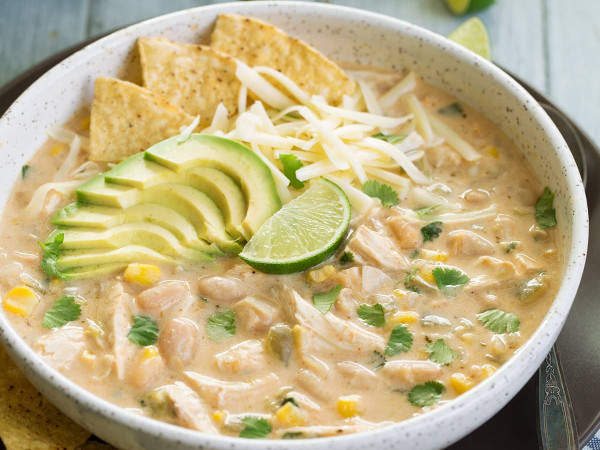 Light-Colored Slow Cooker Chicken Chili