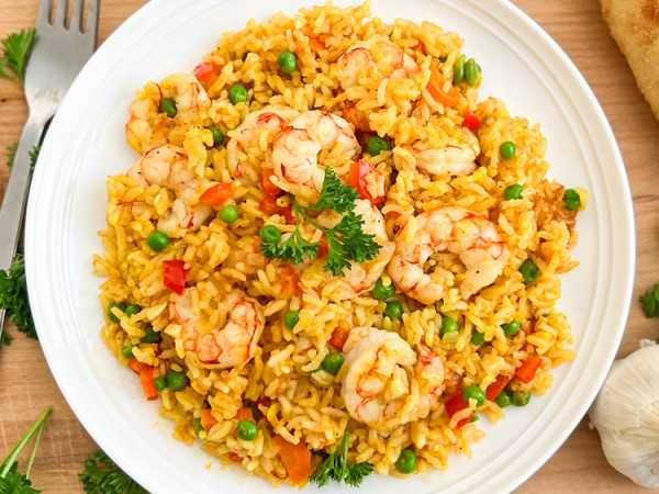 Spanish-Style Rice with Shrimp