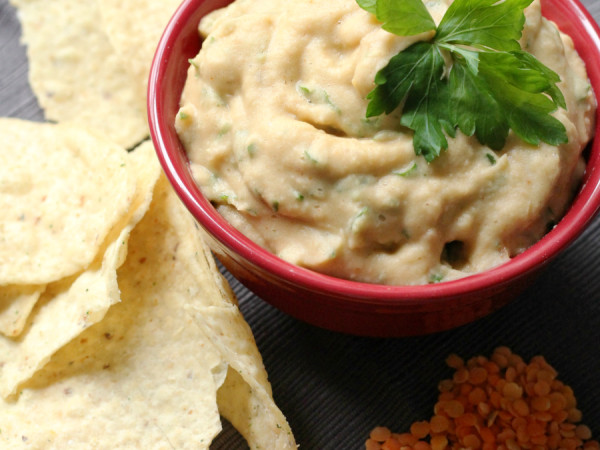 Easy Slow Cooker Lentil Nacho Dip