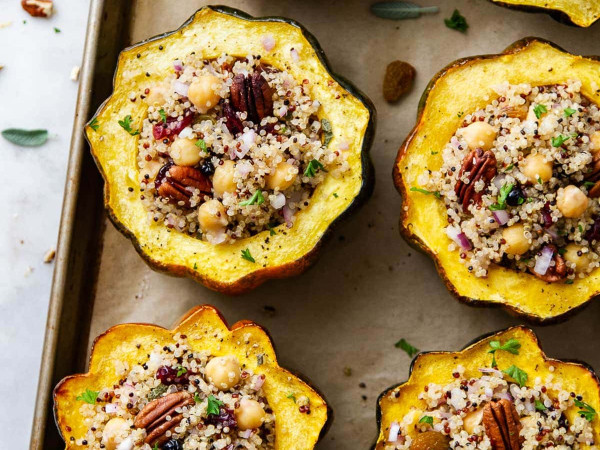Acorn Squash Stuffed with Quinoa