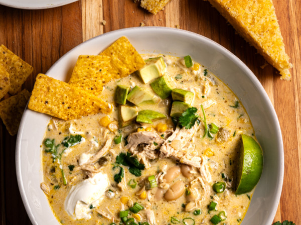 Simple White Chicken Chili in a Single Pot