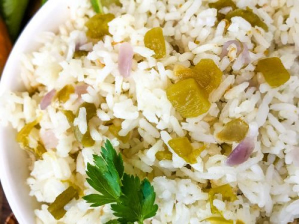 Hatch Chile Infused Dirty Rice