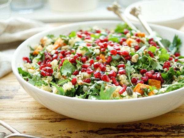 Quinoa Salad Featuring Roasted Yams