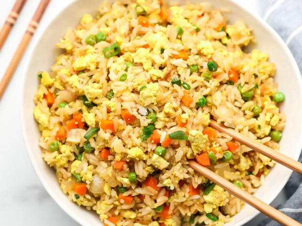 Savory Vegan Fried Rice Dish