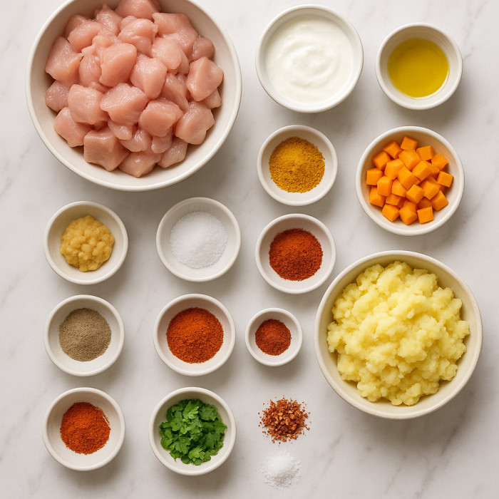 Potato and Chicken Cakes ingredients