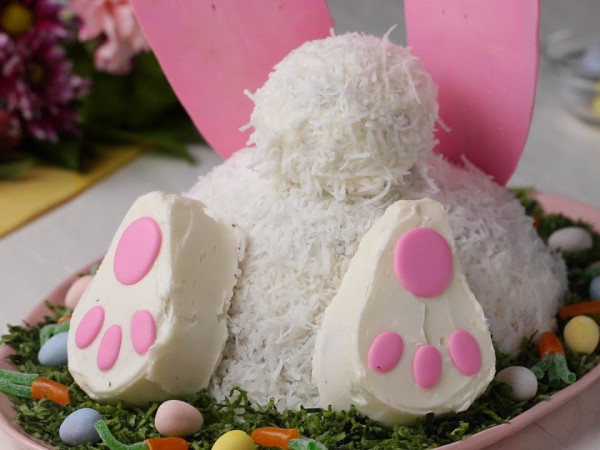 Bunny Butt Cake for Easter