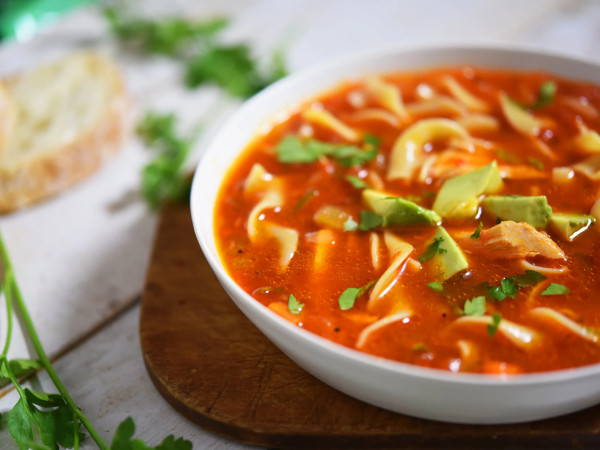 Chicken Soup with Sriracha Kick
