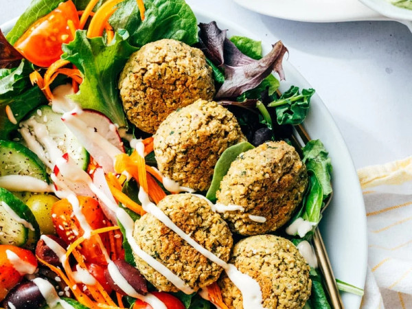 Falafel-Inspired Cobb Salad