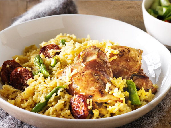 Delectable Saffron Chicken Pilaf