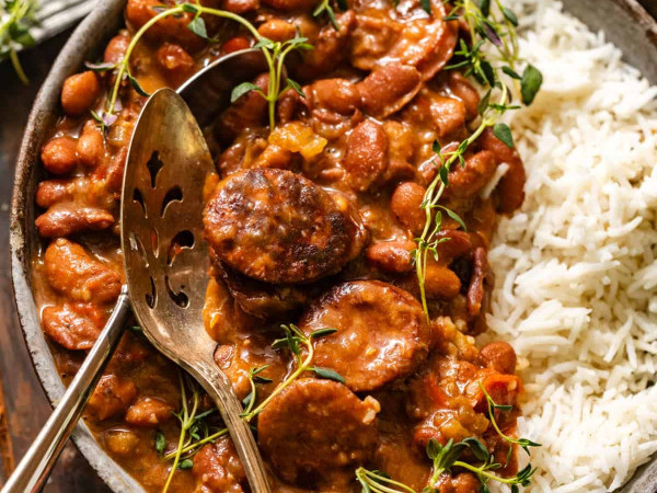 Spicy Cajun Red Bean Dish