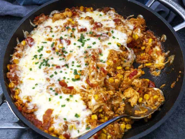 Cheesy Mexican Rice Bake