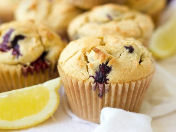 Protein-Packed Lemon-Blueberry Muffins
