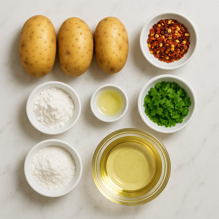 Fried potato slices ingredients