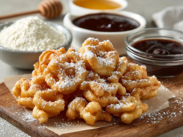 Healthy Air Fryer Funnel Cakes