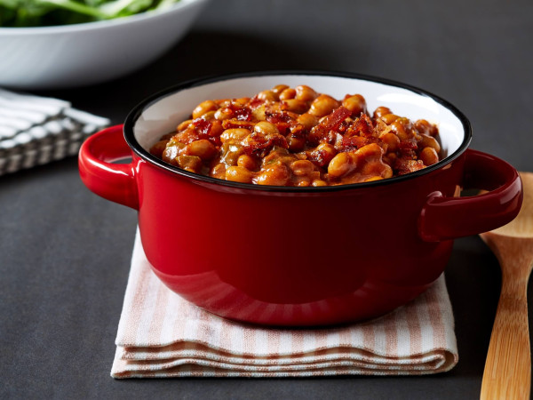 Loaded Baked Beans and Crispy Bacon