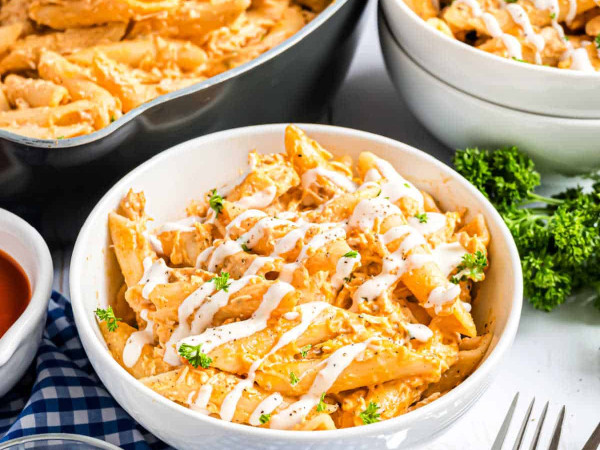 Buffalo Chicken Pasta Dish