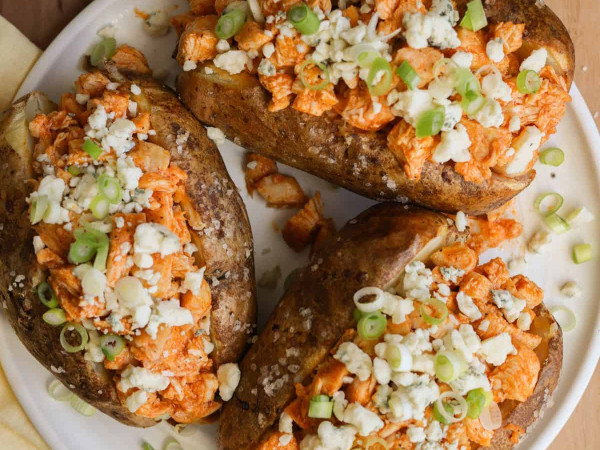 Buffalo Chicken and Potato Bake