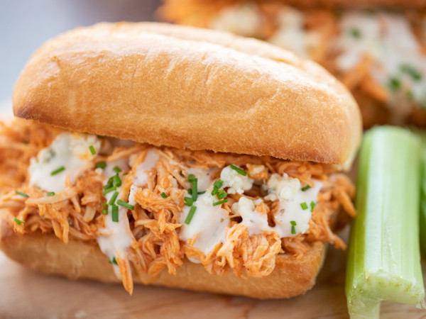 Buffalo Chicken Wing Mini Sandwiches
