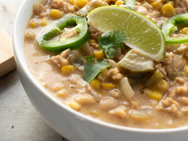 Vegetarian White "Chicken" Chili in the Instant Pot®