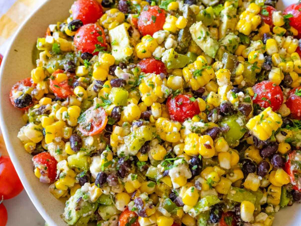 Bright and Colorful Corn Salad