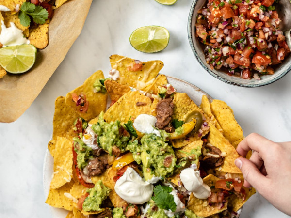 Nachos Loaded with Veggies