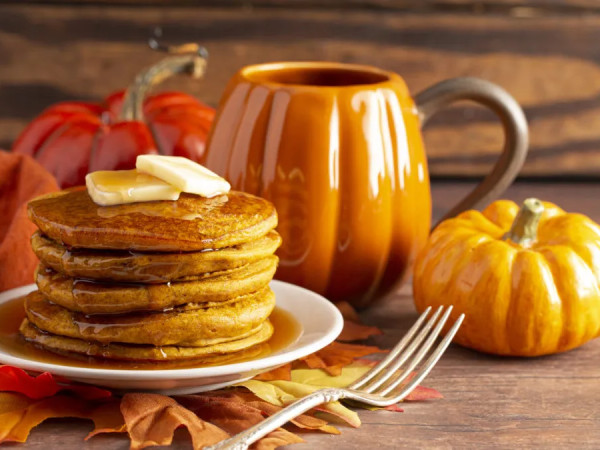Corn-Infused Pumpkin Pancakes