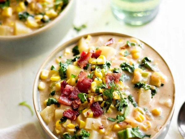Bacon and Potato Corn Chowder Delight