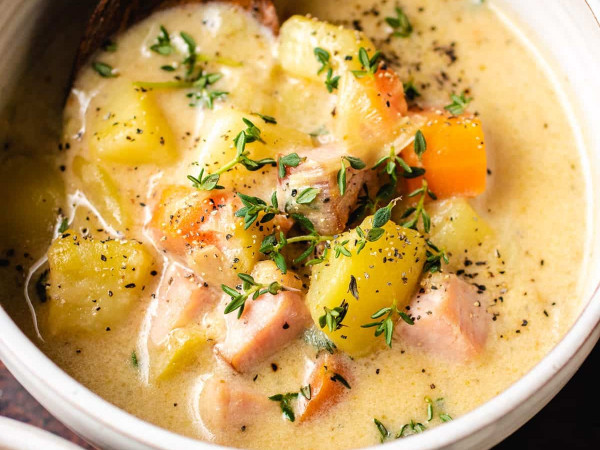 Cream-Free Ham and Potato Soup