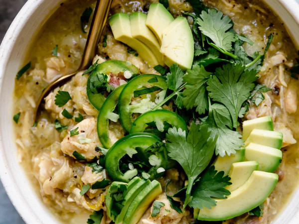 Green Chile Stew in the Slow Cooker