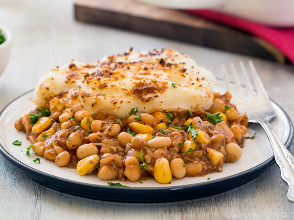Baked Beans and Vegetable Shepherd