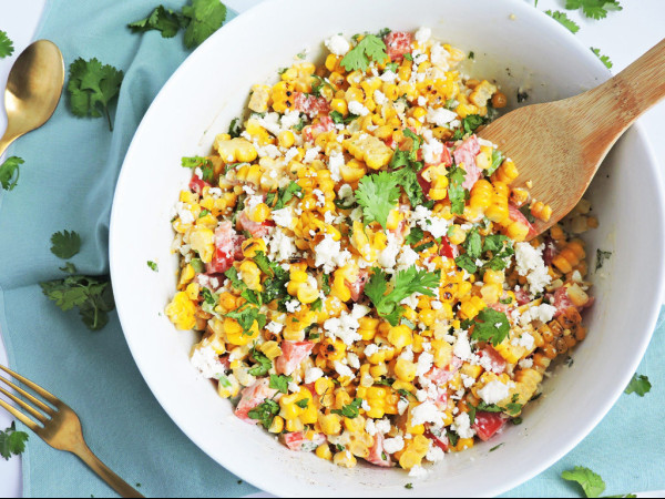 Quick Corn and Green Onion Salad
