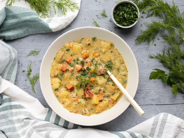 Smoked Salmon and Potato Chowder