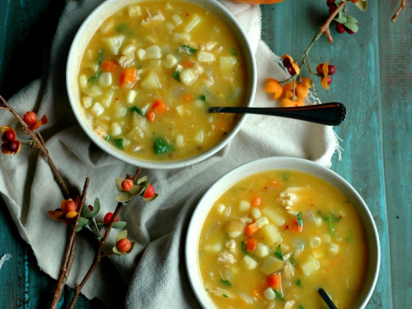Wholesome Corn and Pumpkin Chowder