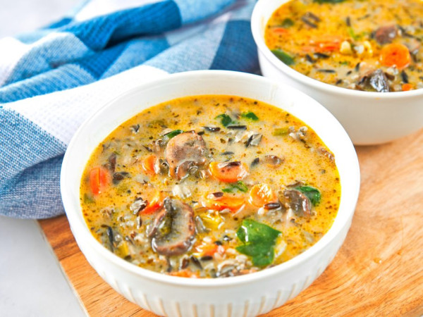 Colorful Wild Rice Soup