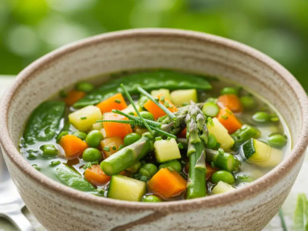 Vibrant Green Vegetable Soup