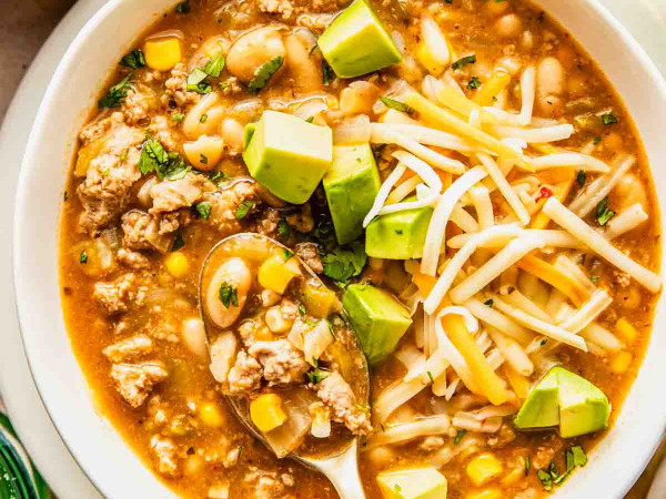 Quinoa and Bean Chili with Ground Turkey