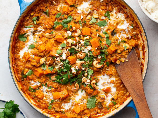 Spiced Dahl Made with Sweet Potatoes