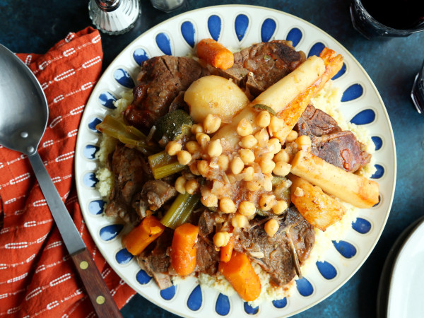 North African-inspired Couscous with Tempeh
