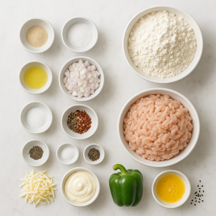 Chicken Filled Bread Roll ingredients