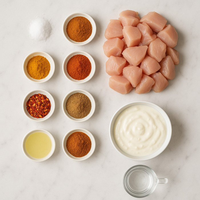 Straightforward Steamed Chicken ingredients