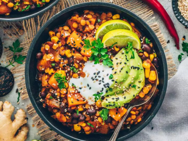 Vegan Chili with Pumpkin