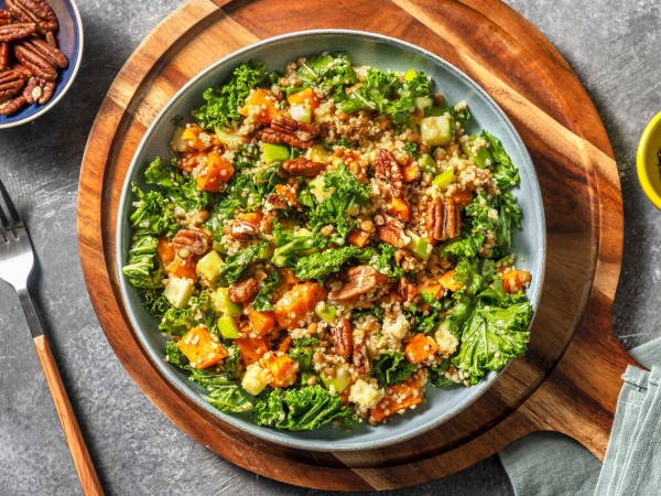 Spiced Quinoa with Lentils and Kale