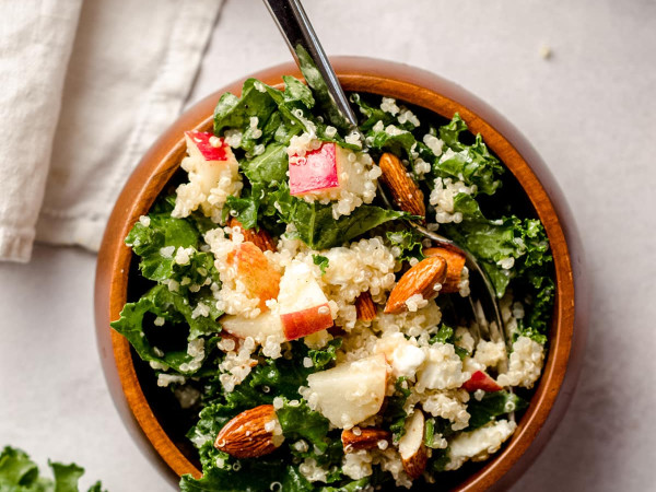 Almond, Raisin, and Vegetable Quinoa Salad