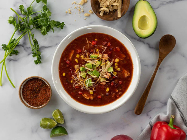 Zesty Tortilla Soup with Beans