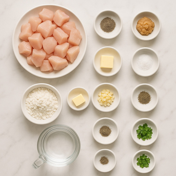 Roasted Chicken with Garlic Butter ingredients