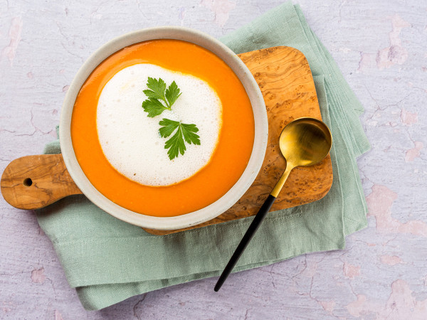 Pressure-Cooked Cream of Carrot Soup