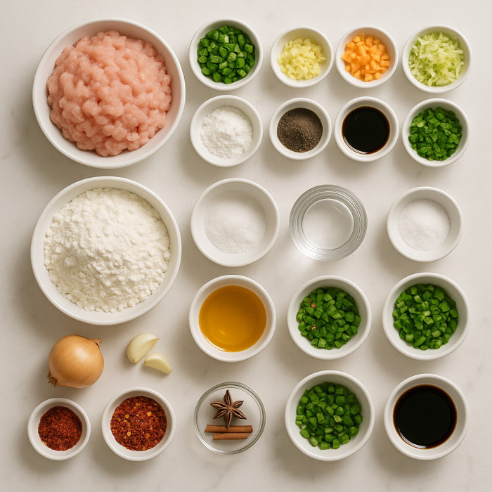 Dumplings with Chicken ingredients