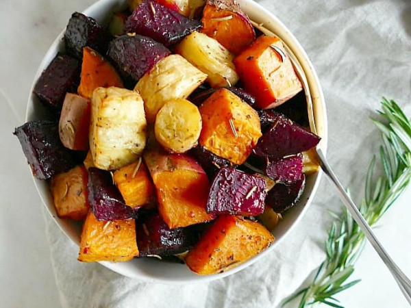 Root Vegetables Roasted for Fall