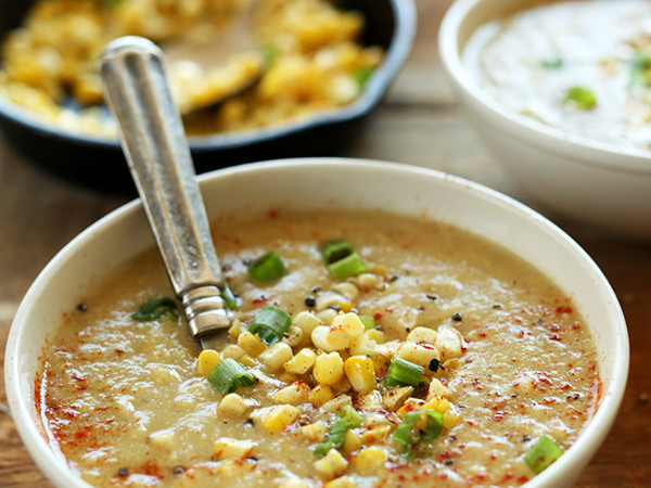 Savory Vegan Chunky Corn Soup