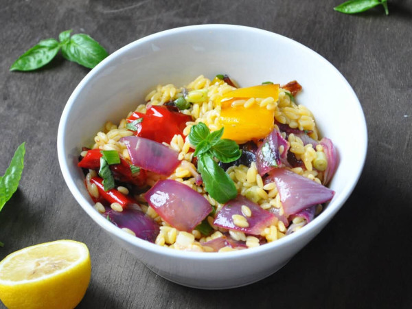 Vegetarian Orzo with Lime
